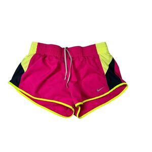 Nike Dri-Fit Women's Medium Hot Pink, Lime Green Athletic Shorts, Running Shorts